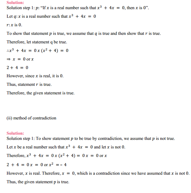 HBSE 11th Class Maths Solutions Chapter 14 Mathematical Reasoning Ex 14.5 2