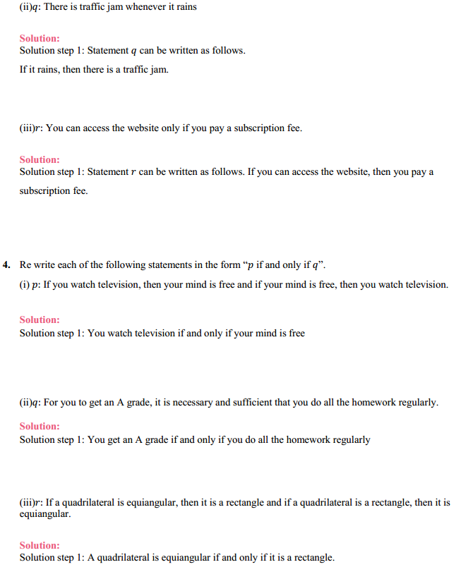 HBSE 11th Class Maths Solutions Chapter 14 Mathematical Reasoning Miscellaneous Exercise 4
