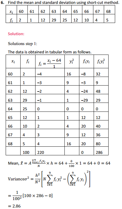 HBSE 11th Class Maths Solutions Chapter 15 Statistics Ex 15.2 9