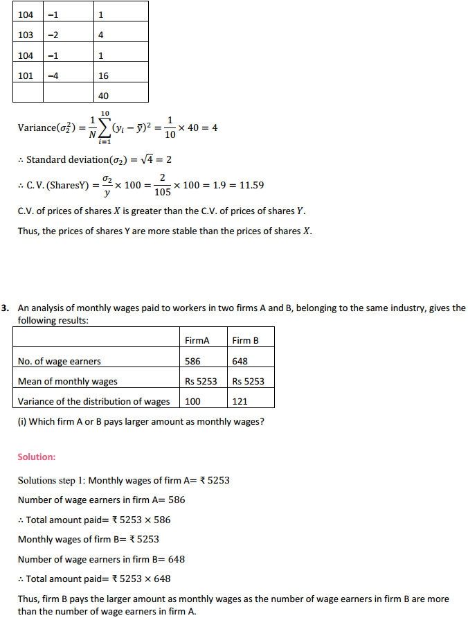 HBSE 11th Class Maths Solutions Chapter 15 Statistics Ex 15.3 6