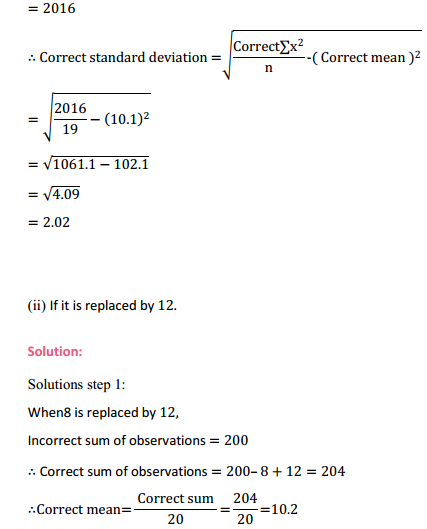 HBSE 11th Class Maths Solutions Chapter 15 Statistics Miscellaneous Exercise 8
