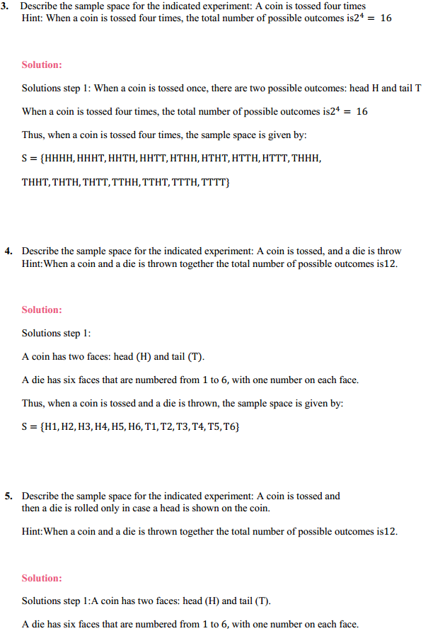HBSE 11th Class Maths Solutions Chapter 16 Probability Ex 16.1 2