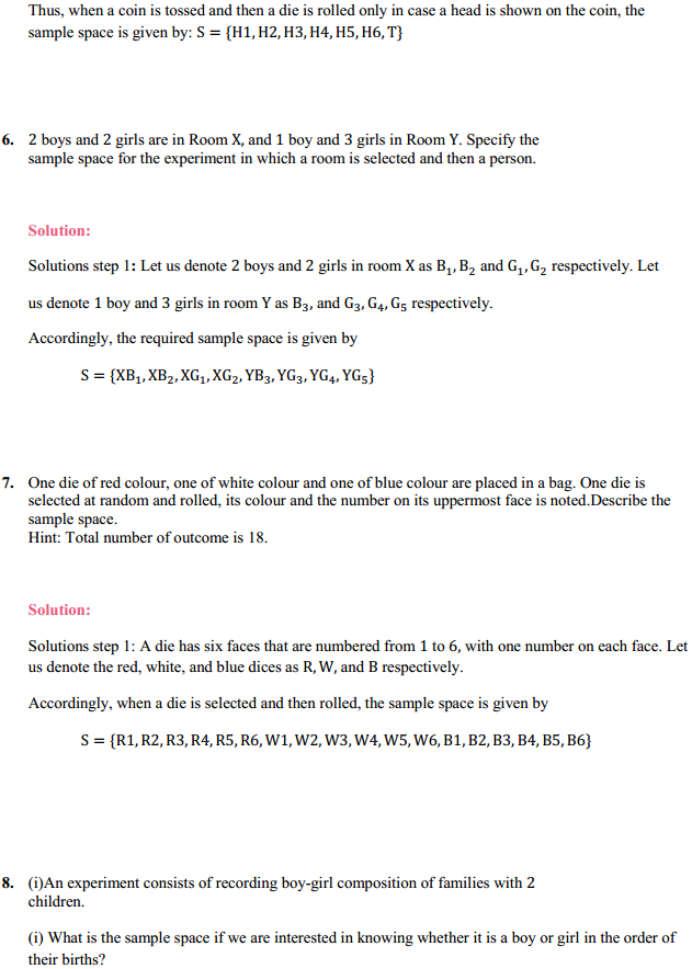 HBSE 11th Class Maths Solutions Chapter 16 Probability Ex 16.1 3