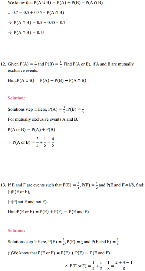 HBSE 11th Class Maths Solutions Chapter 16 Probability Ex 16.3 22