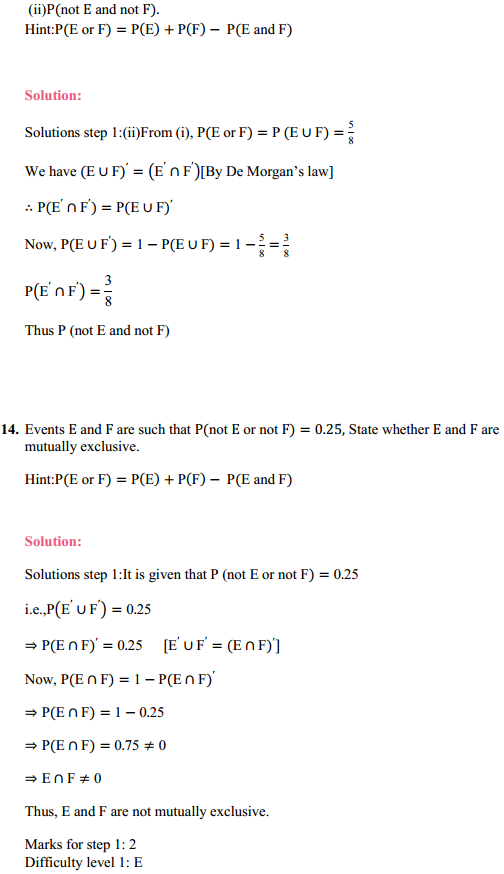 HBSE 11th Class Maths Solutions Chapter 16 Probability Ex 16.3 23