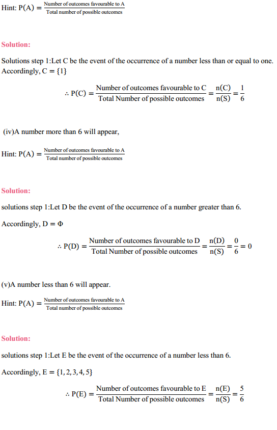 HBSE 11th Class Maths Solutions Chapter 16 Probability Ex 16.3 6