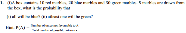 HBSE 11th Class Maths Solutions Chapter 16 Probability Miscellaneous Exercise 1