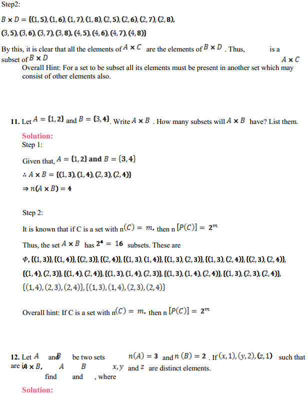 HBSE 11th Class Maths Solutions Chapter 2 Relations and Functions Ex 2.1 6