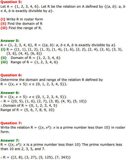 HBSE 11th Class Maths Solutions Chapter 2 Relations and Functions Ex 2.2 3