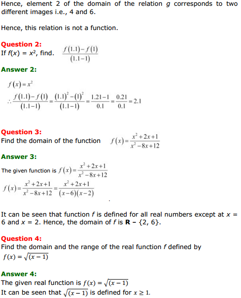 HBSE 11th Class Maths Solutions Chapter 2 Relations and Functions Miscellaneous Exercise 2