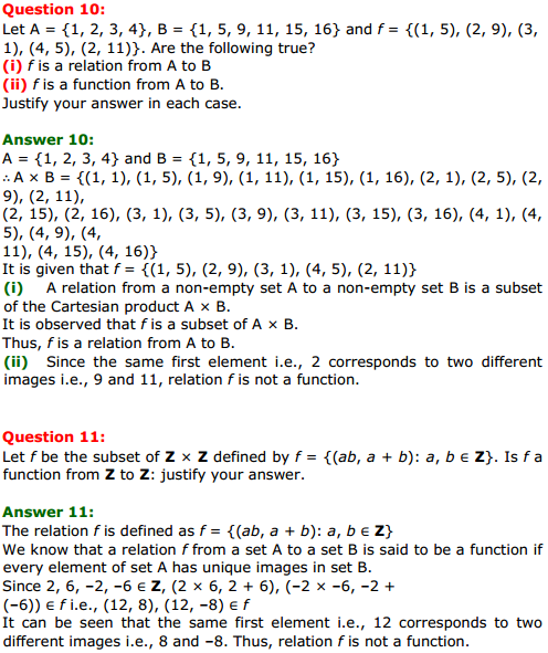HBSE 11th Class Maths Solutions Chapter 2 Relations and Functions Miscellaneous Exercise 6