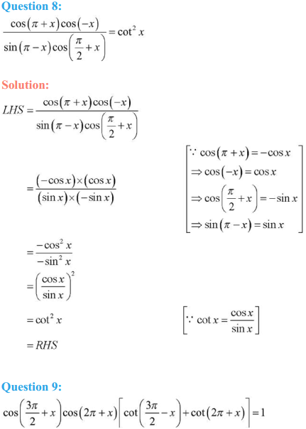 HBSE 11th Class Maths Solutions Chapter 3 Trigonometric Functions Ex 3.3 6