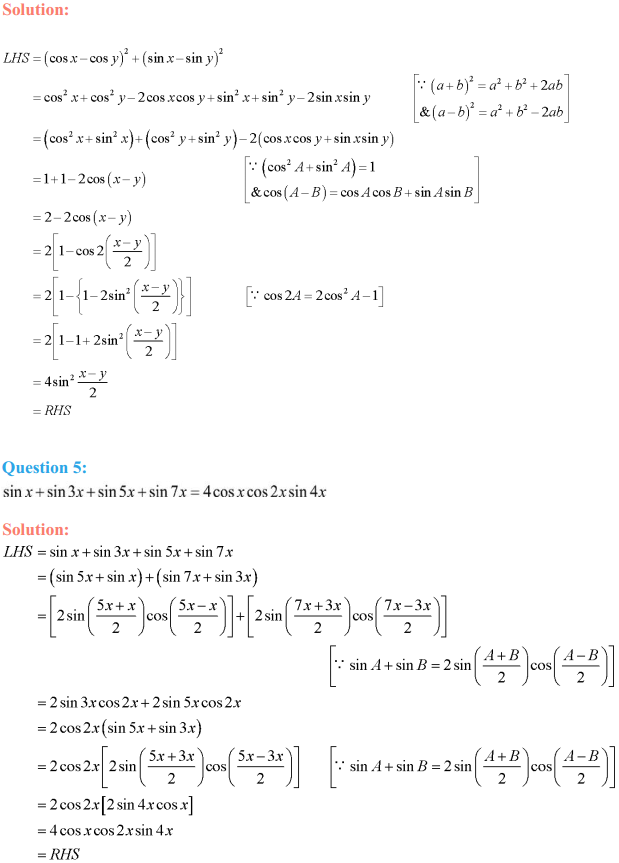 HBSE 11th Class Maths Solutions Chapter 3 Trigonometric Functions Miscellaneous Exercise 3