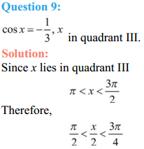 HBSE 11th Class Maths Solutions Chapter 3 Trigonometric Functions Miscellaneous Exercise 8