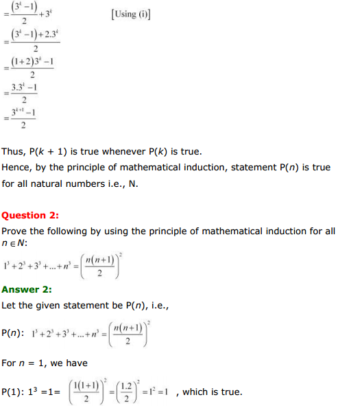 HBSE 11th Class Maths Solutions Chapter 4 Principle of Mathematical Induction Ex 4.1 2