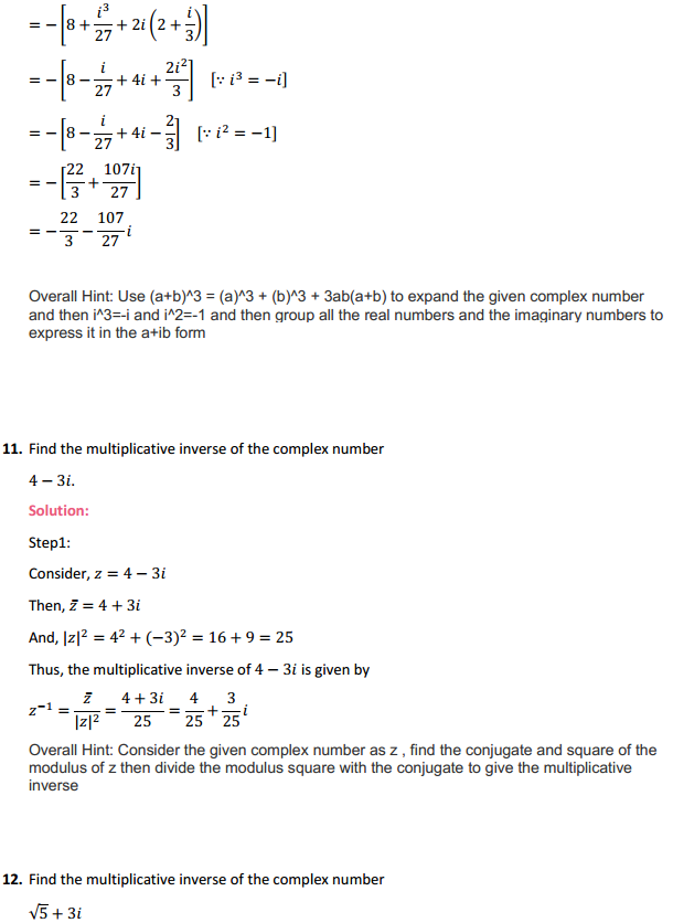 HBSE 11th Class Maths Solutions Chapter 5 Complex Numbers and Quadratic Equations Ex 5.1 6