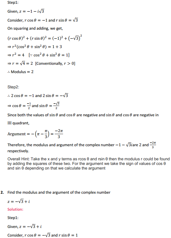 HBSE 11th Class Maths Solutions Chapter 5 Complex Numbers and Quadratic Equations Ex 5.2 2