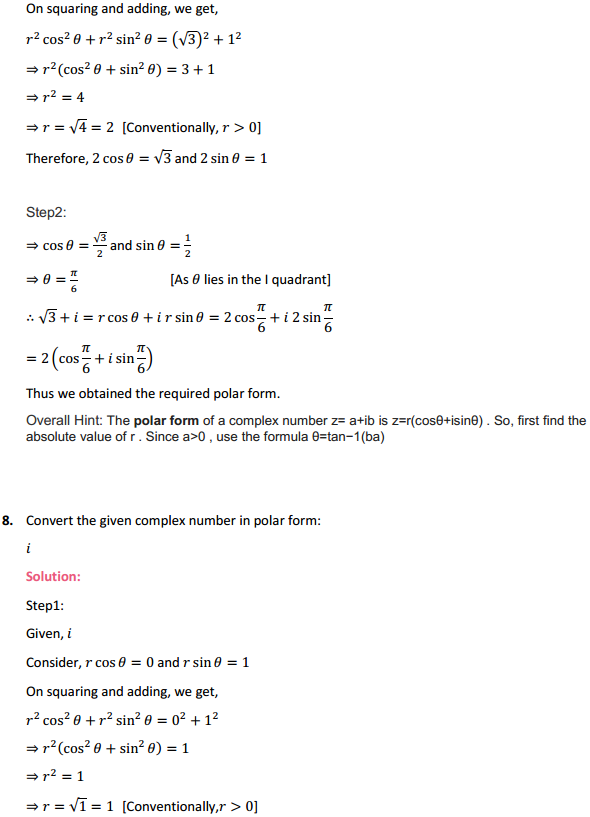 HBSE 11th Class Maths Solutions Chapter 5 Complex Numbers and Quadratic Equations Ex 5.2 7