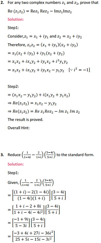HBSE 11th Class Maths Solutions Chapter 5 Complex Numbers and Quadratic Equations Miscellaneous Exercise 2