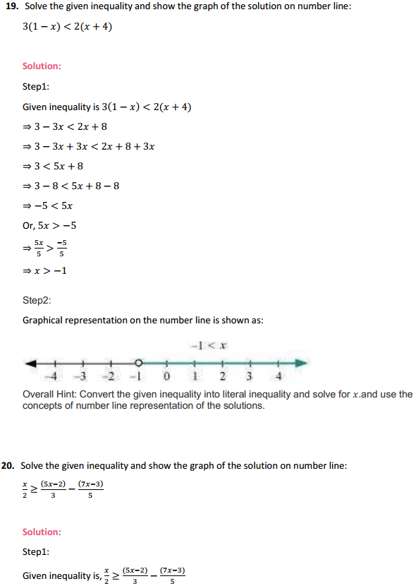 HBSE 11th Class Maths Solutions Chapter 6 Linear Inequalities Ex 6.1 14