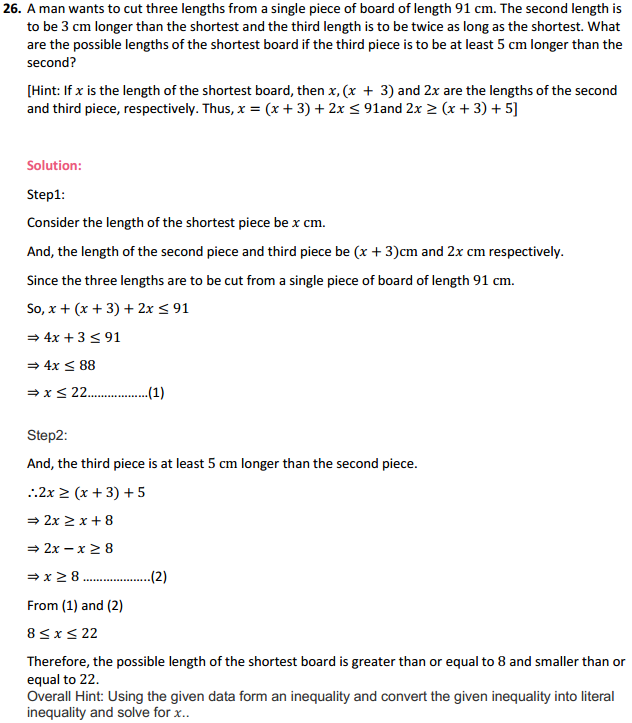 HBSE 11th Class Maths Solutions Chapter 6 Linear Inequalities Ex 6.1 19