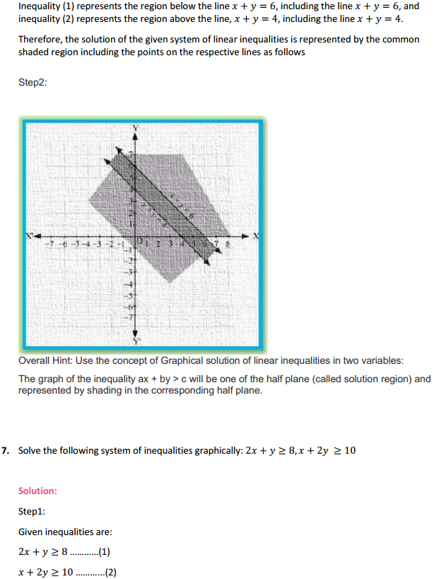 HBSE 11th Class Maths Solutions Chapter 6 Linear Inequalities Ex 6.3 7