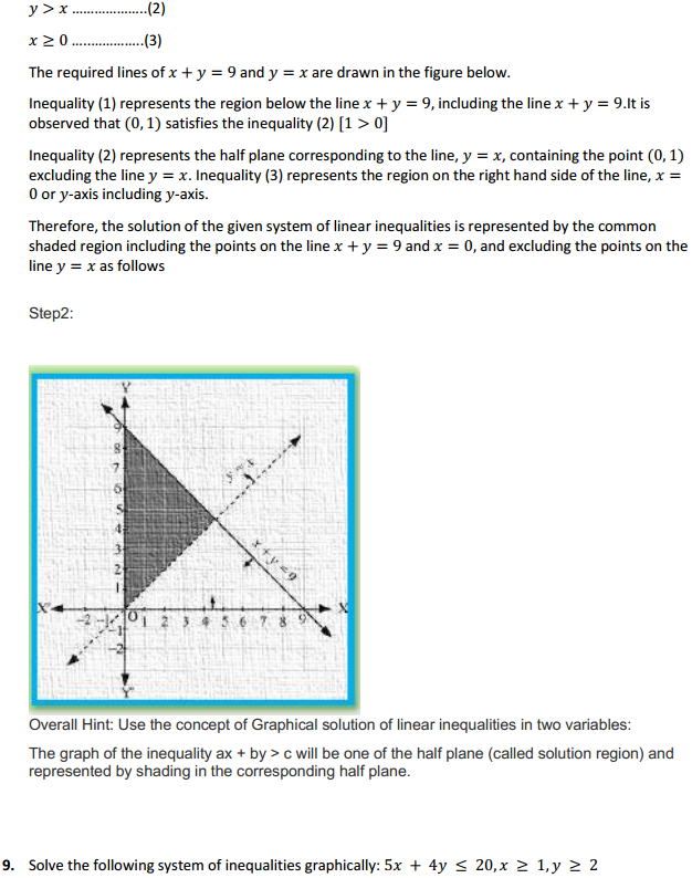 HBSE 11th Class Maths Solutions Chapter 6 Linear Inequalities Ex 6.3 9