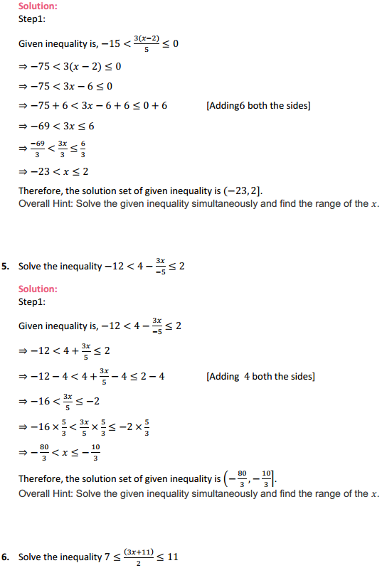 HBSE 11th Class Maths Solutions Chapter 6 Linear Inequalities Miscellaneous Exercise 3