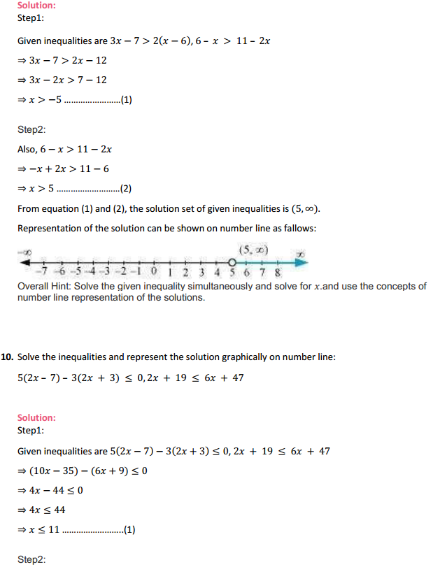 HBSE 11th Class Maths Solutions Chapter 6 Linear Inequalities Miscellaneous Exercise 6