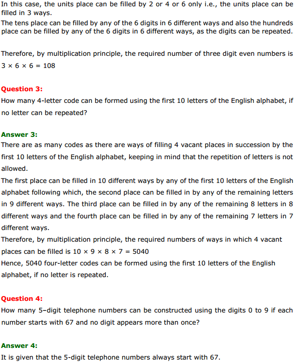 HBSE 11th Class Maths Solutions Chapter 7 Permutations and Combinations Ex 7.1 2