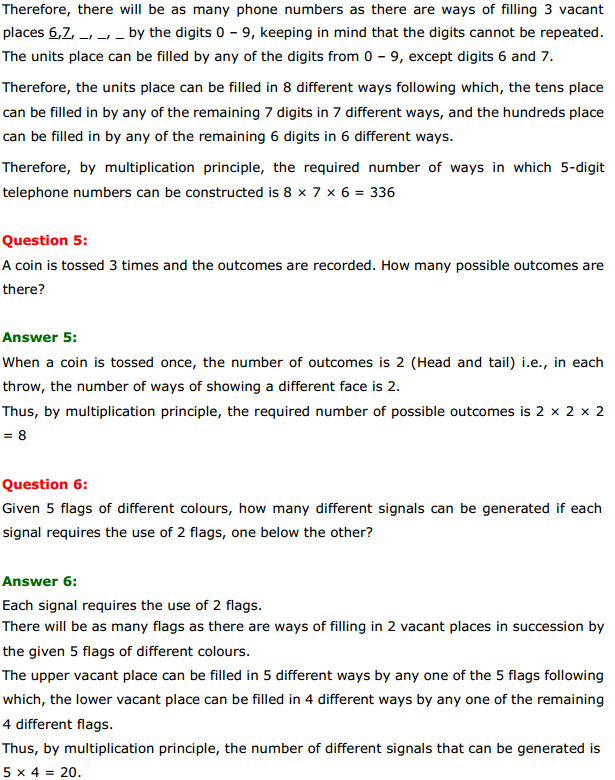 HBSE 11th Class Maths Solutions Chapter 7 Permutations and Combinations Ex 7.1 3