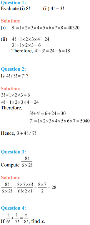 HBSE 11th Class Maths Solutions Chapter 7 Permutations and Combinations Ex 7.2 1
