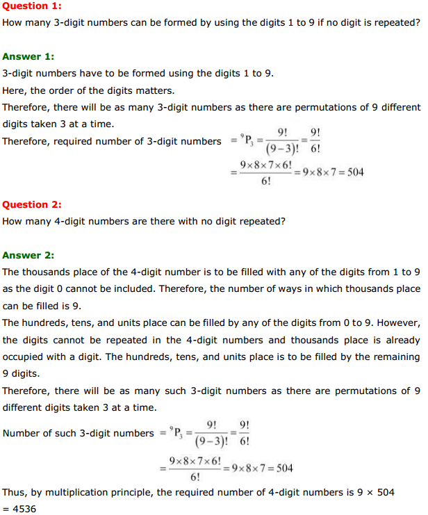 HBSE 11th Class Maths Solutions Chapter 7 Permutations and Combinations Ex 7.3 1