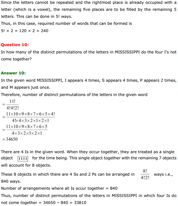 HBSE 11th Class Maths Solutions Chapter 7 Permutations and Combinations Ex 7.3 8