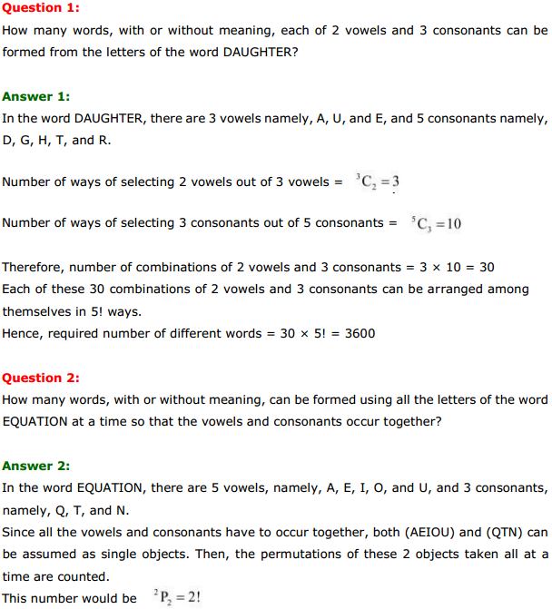 HBSE 11th Class Maths Solutions Chapter 7 Permutations and Combinations Miscellaneous Exercise 1