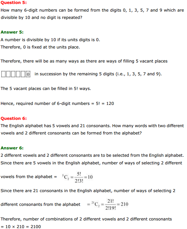 HBSE 11th Class Maths Solutions Chapter 7 Permutations and Combinations Miscellaneous Exercise 4