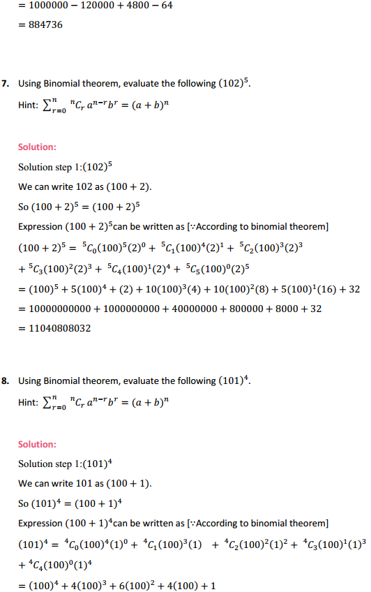 HBSE 11th Class Maths Solutions Chapter 8 Binomial Theorem Ex 8.1 4