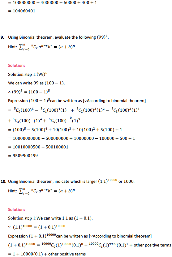 HBSE 11th Class Maths Solutions Chapter 8 Binomial Theorem Ex 8.1 5