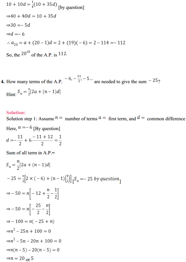 HBSE 11th Class Maths Solutions Chapter 9 Sequences and Series Ex 9.2 4