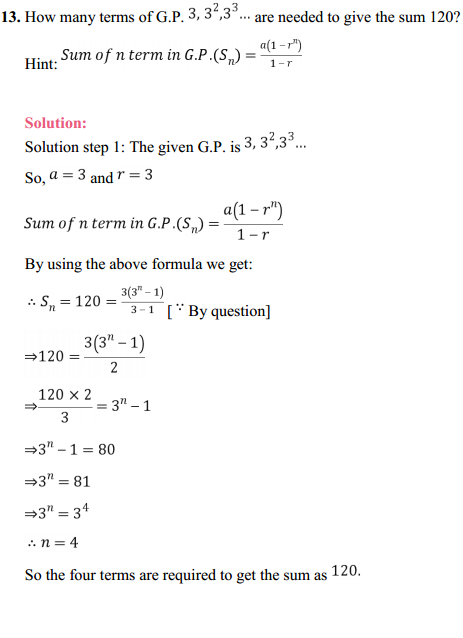 HBSE 11th Class Maths Solutions Chapter 9 Sequences and Series Ex 9.3 14