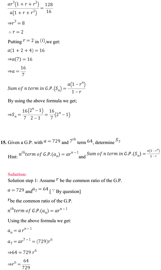 HBSE 11th Class Maths Solutions Chapter 9 Sequences and Series Ex 9.3 16