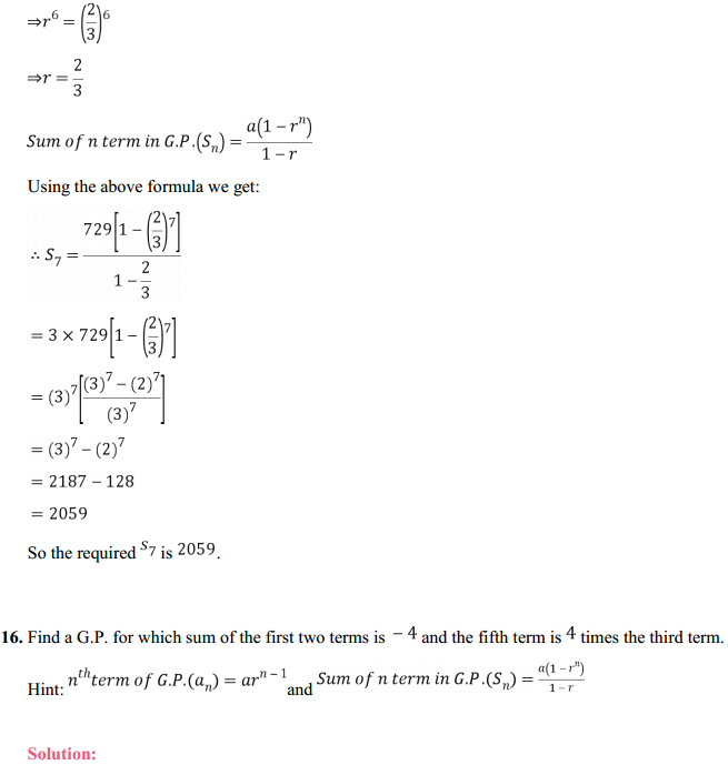 HBSE 11th Class Maths Solutions Chapter 9 Sequences and Series Ex 9.3 17