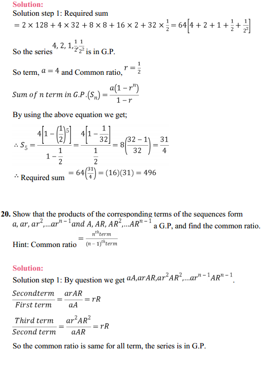 HBSE 11th Class Maths Solutions Chapter 9 Sequences and Series Ex 9.3 23