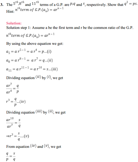HBSE 11th Class Maths Solutions Chapter 9 Sequences and Series Ex 9.3 3