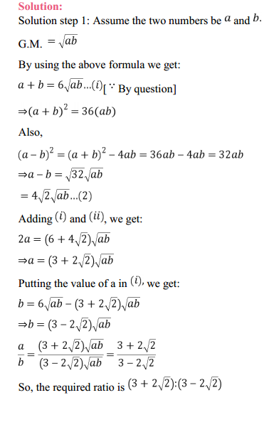 HBSE 11th Class Maths Solutions Chapter 9 Sequences and Series Ex 9.3 34