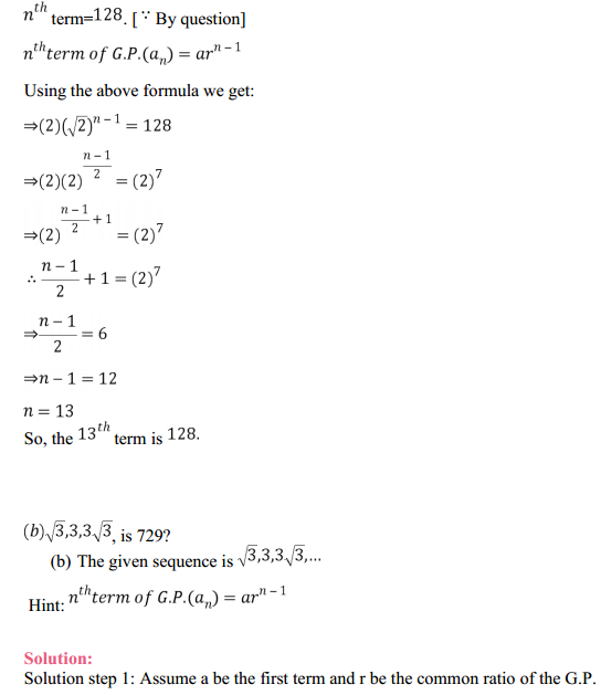 HBSE 11th Class Maths Solutions Chapter 9 Sequences and Series Ex 9.3 6