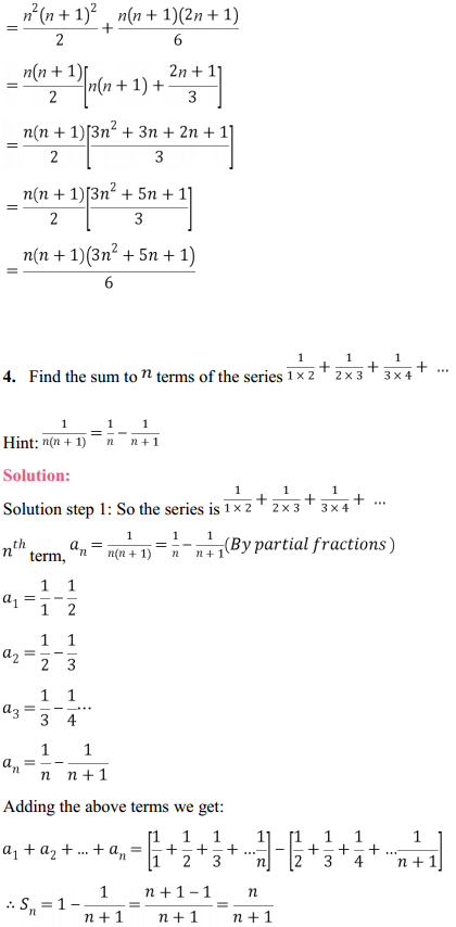 HBSE 11th Class Maths Solutions Chapter 9 Sequences and Series Ex 9.4 4
