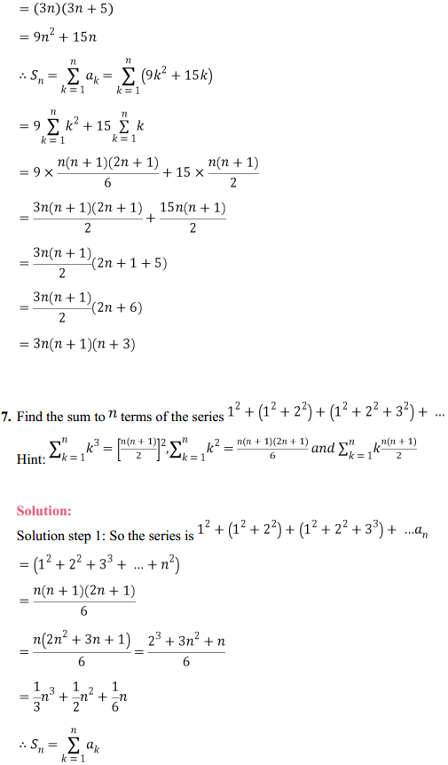 HBSE 11th Class Maths Solutions Chapter 9 Sequences and Series Ex 9.4 7