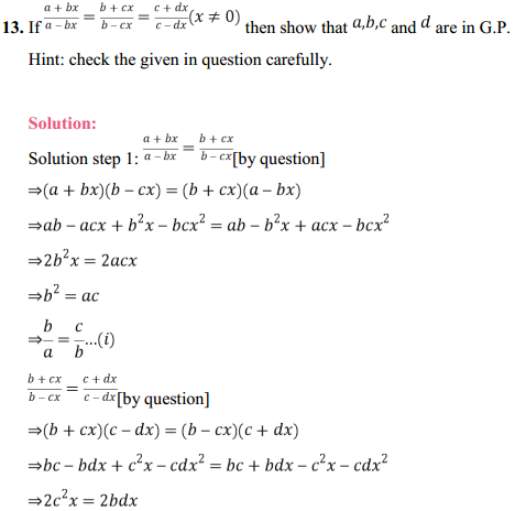 HBSE 11th Class Maths Solutions Chapter 9 Sequences and Series Miscellaneous Exercise 18