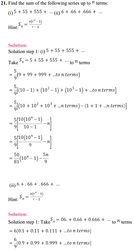HBSE 11th Class Maths Solutions Chapter 9 Sequences and Series Miscellaneous Exercise 31